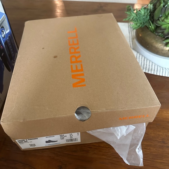 New! Men’s 10 Merrell Moab 3 Thermo Mid Waterproof boot in graphite medium width - Picture 6 of 8